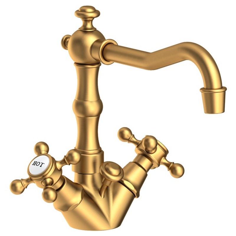Lavatory Faucet Chesterfield 2 Cross ADA Satin Bronze PVD 1.2 Gallons per Minute Brass Spout Height 5-1/4 Inch