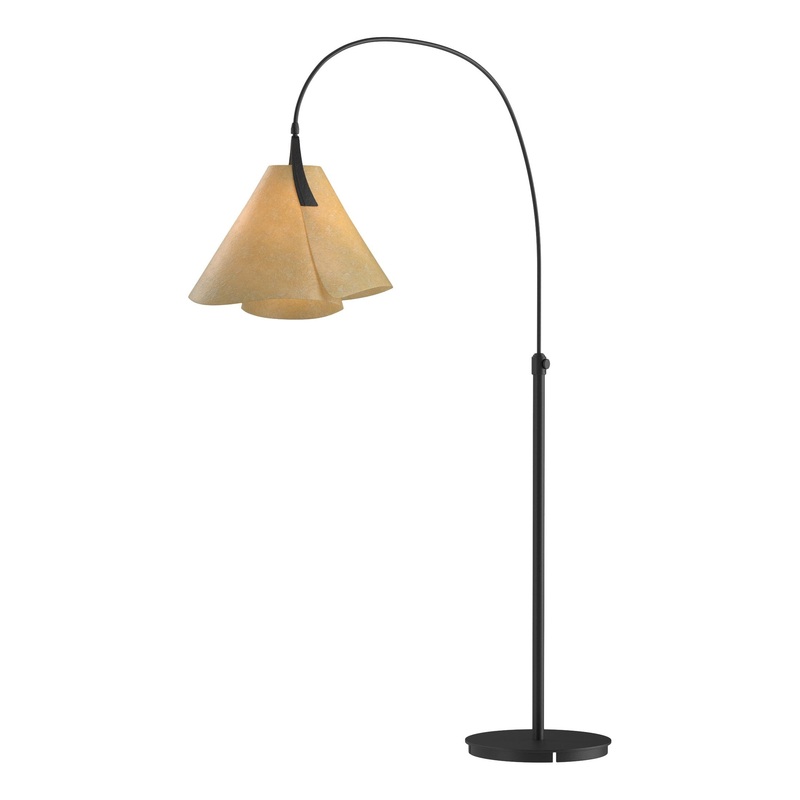 Mobius Arc Floor Lamp Black Spun Amber (SI)