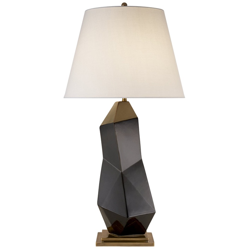 One Light Table Lamp from the Bayliss Collection in Black Porcelain Finish by Visual Comfort Signature