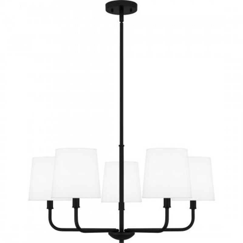 Quoizel GGR5028MBK Gallagher Chandelier 5 lights matte black Chandelier