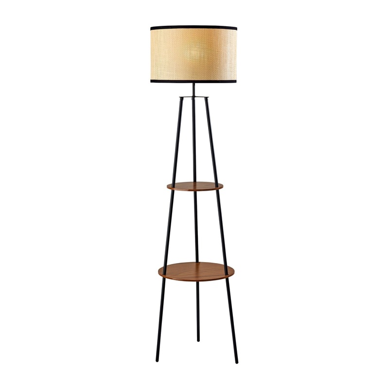 Shirley Shelf Floor Lamp Black