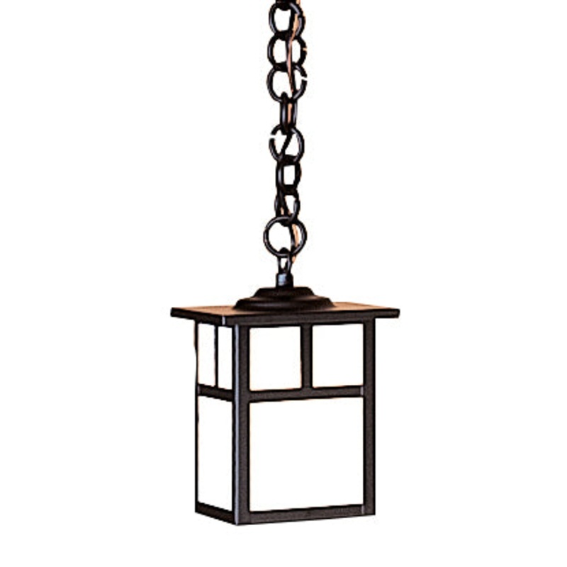 Arroyo MH-5TWO-BK Mission One Light Pendant Satin Black