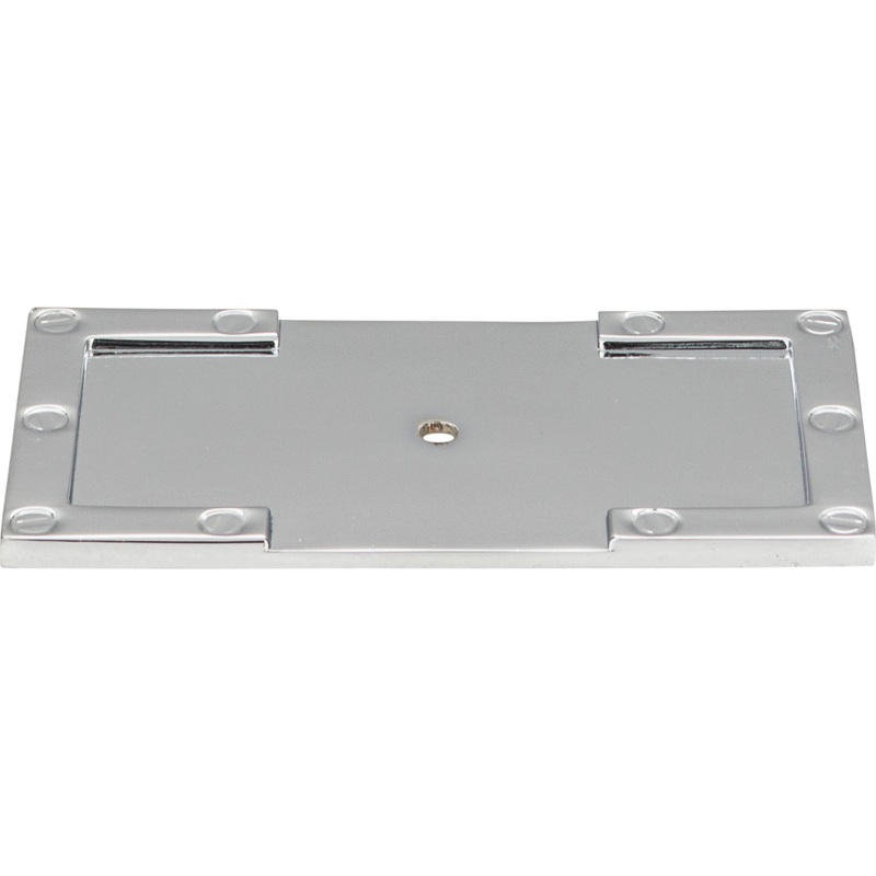 Atlas Homewares Campaign L-Bracket Backplate 3 11/16 Inch Polished Chrome