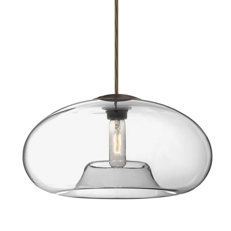 Besa 1JC-BANA15CL-BR Besa Bana 15 Pendant One Light Pendant Bronze