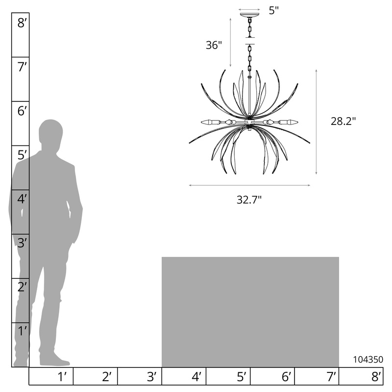 Dahlia Chandelier Ink