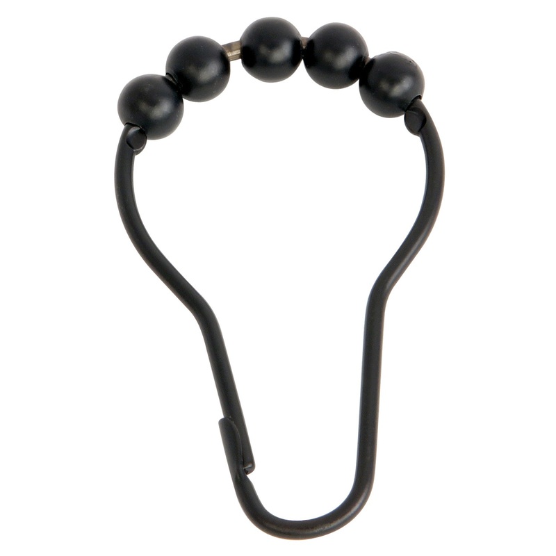 Edenscape SRCR125 Roller Ball Shower Curtain Rings (12 Pieces/Set), Oil Rubbed Bronze