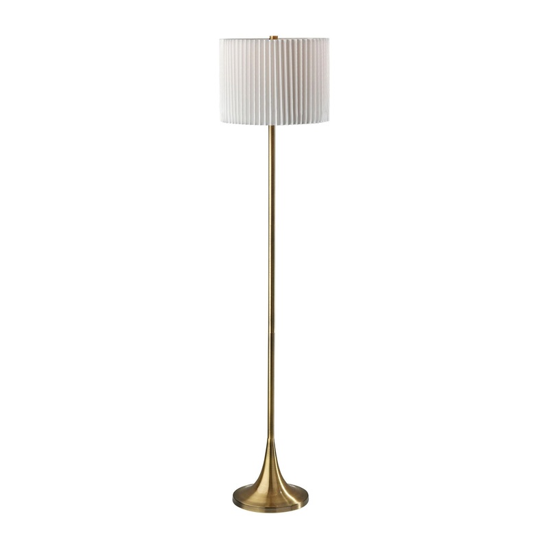 Eli Floor Lamp Antique Brass