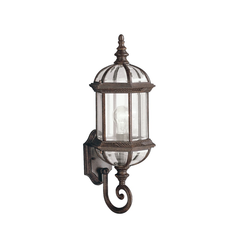 Kichler 9736TZ One Light Outdoor Wall Mount, Tannery Bronze