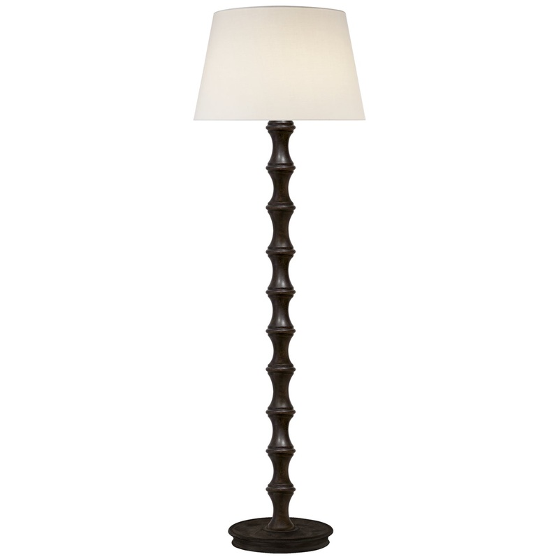 One Light Floor Lamp from the Bamboo Collection in Bamboo Finish by Visual Comfort Signature