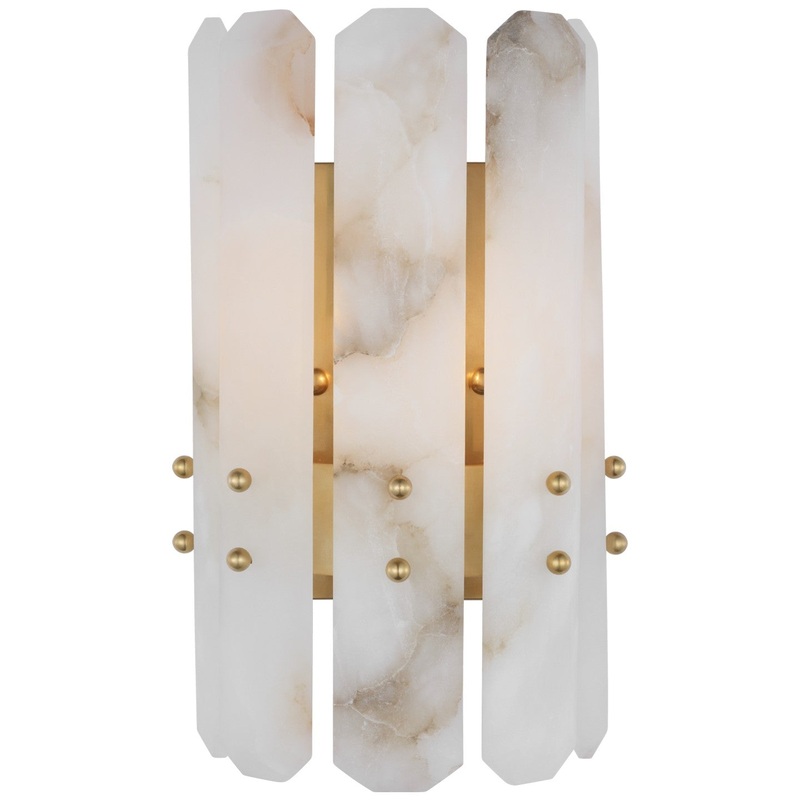 One Light Wall Sconce from the Bonnington Collection in Hand-Rubbed Antique Brass Finish by Visual Comfort Signature