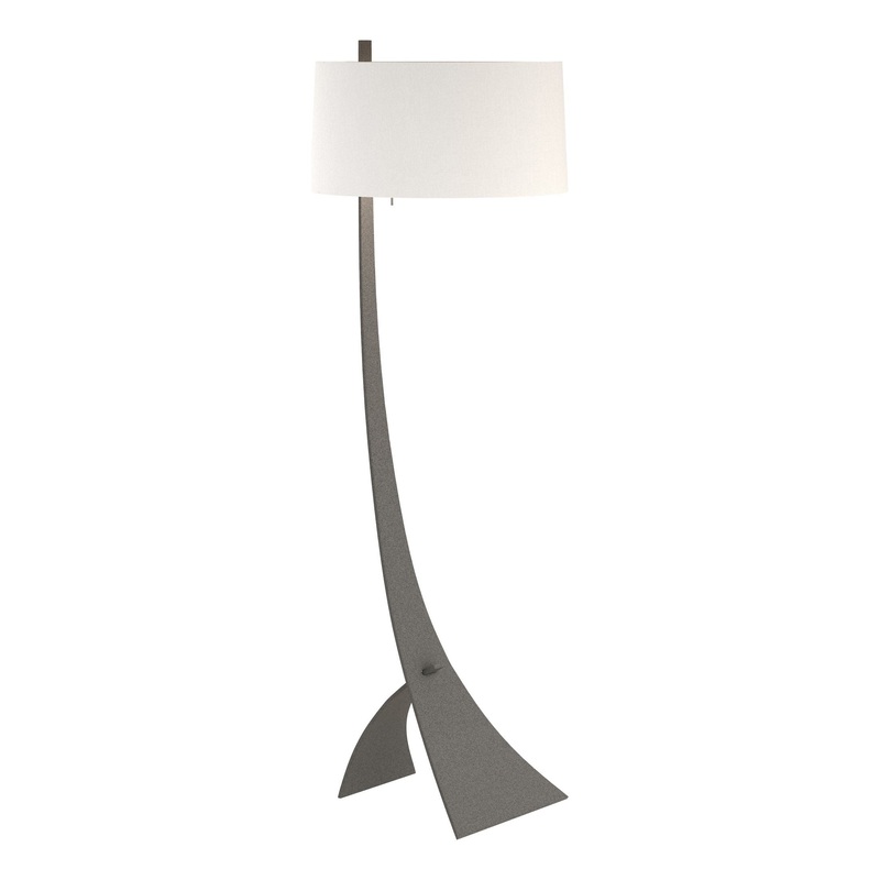 Stasis Floor Lamp Natural Iron Natural Anna Shade (SF)