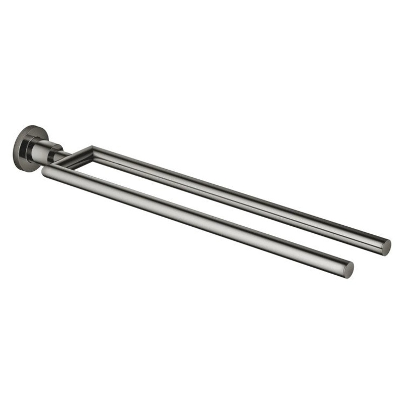 Towel Bar TARA 2-Piece Fixed Dark Chrome