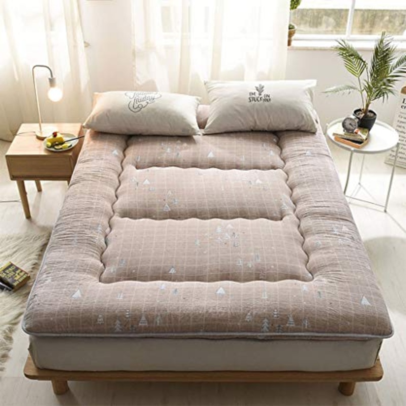 Addensare pieghevole Cuscino da pavimento Mats giapponese Tatami letto futon materassi pieghevoli lavabili Pad facile da trasportare Double Single dormitorio Casa ( Color : E , Size : 15020010CM )
