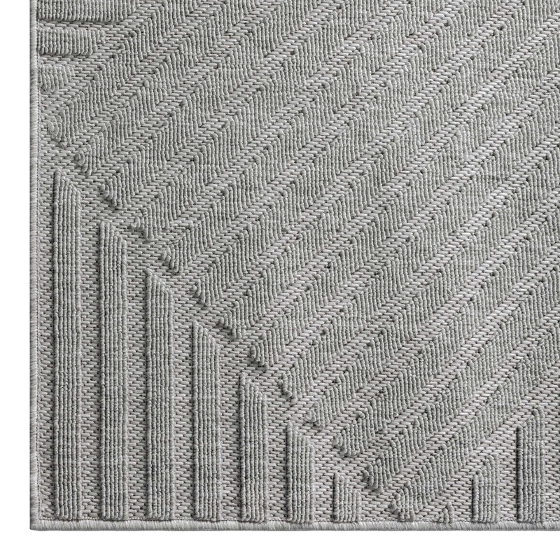 Alpha Outdoor Rug – Light Grey – 200×290
