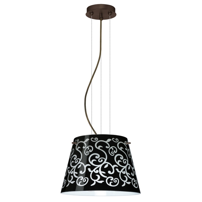 Besa 1KG-4393BD-LED-BR Amelia One Light Pendant Bronze (Discontinued)