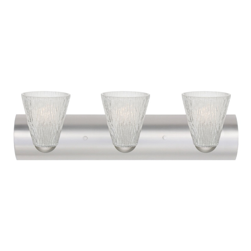 Besa 3WZ-NICO5GL-SN Nico Three Light Wall Sconce Satin Nickel