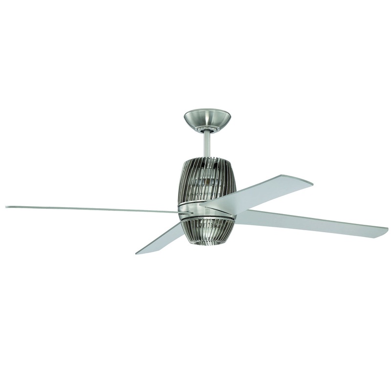 Craftmade TOR52BNK4 Torbeau 52″Ceiling Fan Brushed Polished Nickel (Discontinued)