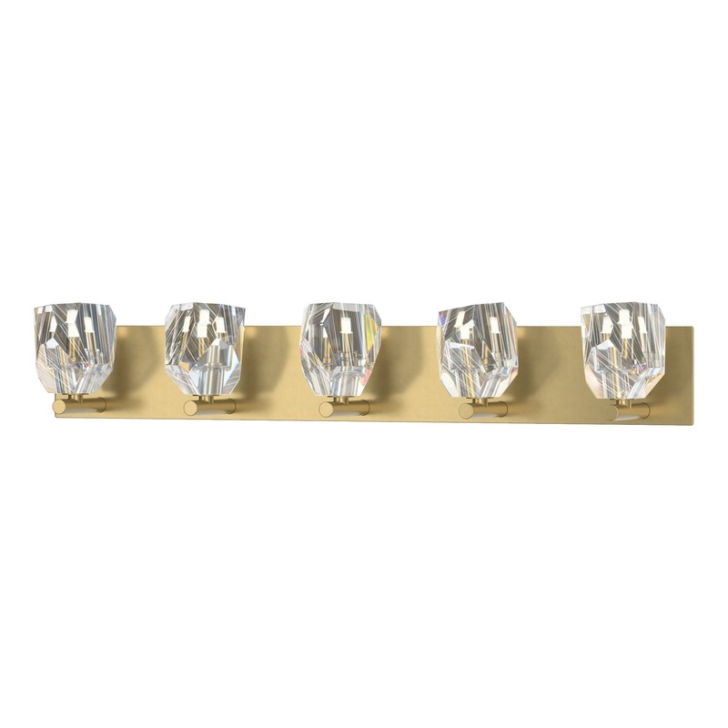 Gatsby 5-Light Bath Sconce Modern Brass