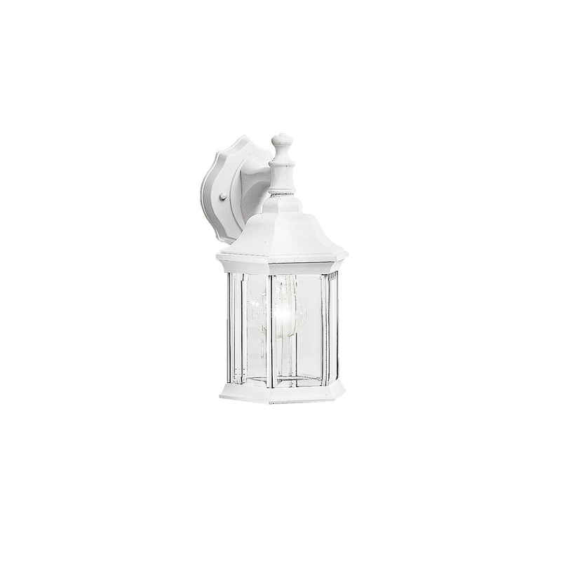 Kichler 9776WH One Light Outdoor Wall Mount, White