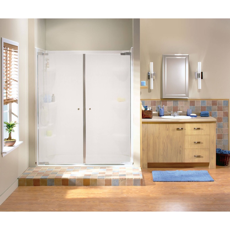 Kleara 2-panel Pivot Shower Door 54 -57  x 69 in. 6 mm