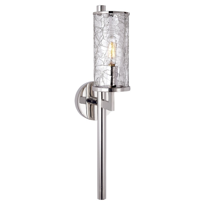 One Light Wall Sconce from the Liaison Collection in Polished Nickel Finish by Visual Comfort Signature