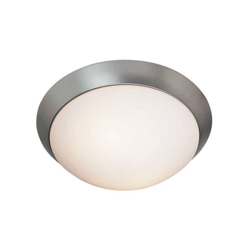 Two Light Flush Mount from the Cobalt Collection in Brushed Steel Finish by Access