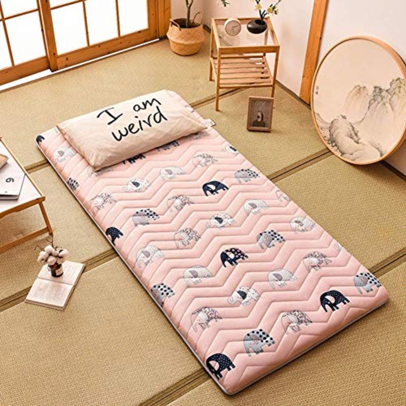 Z&HA Tatami Tappetino, 5 cm di Spessore Tappetino futon MattressTopper Tradizionale Giapponese futon ispessite Queen Size Standard Dimensione Dorm,H,80x190cm