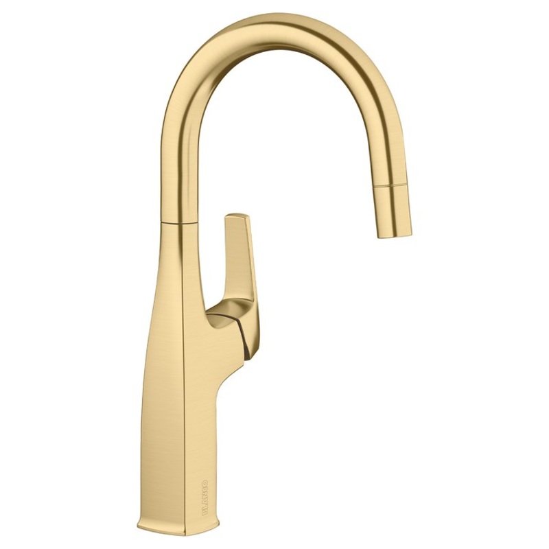 Bar Faucet Rivana 1 Lever CEC CALGreen Satin Gold 1.5 Gallons per Minute
