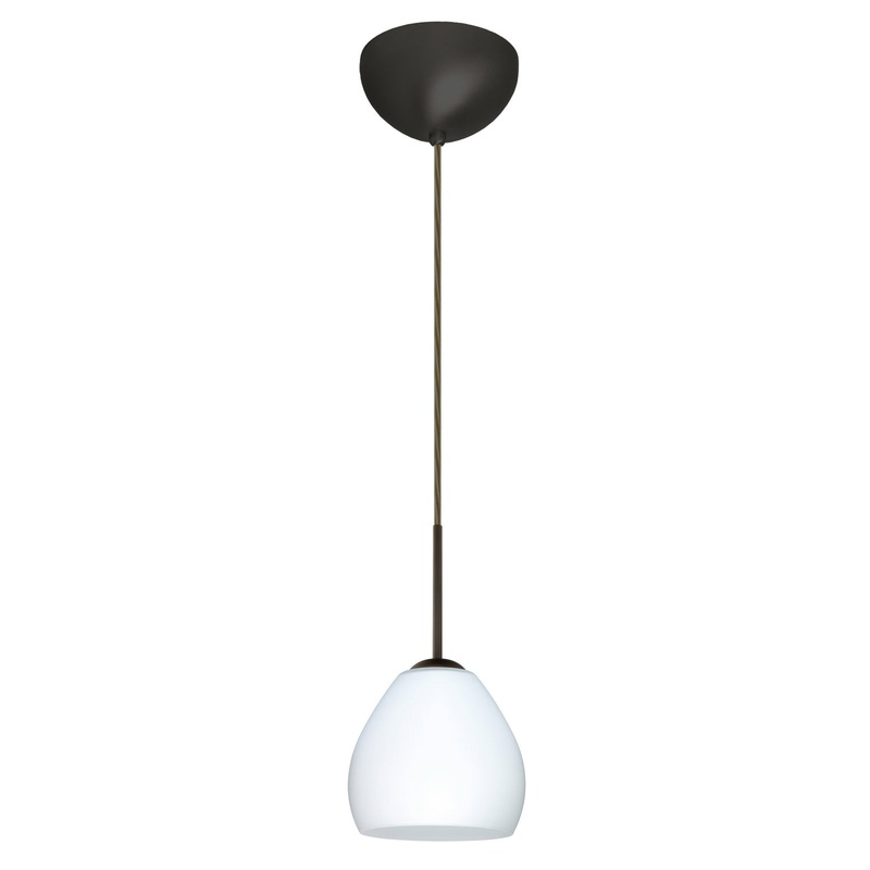 Besa 1BC-412207-HAL-BR Bolla One Light Pendant Bronze