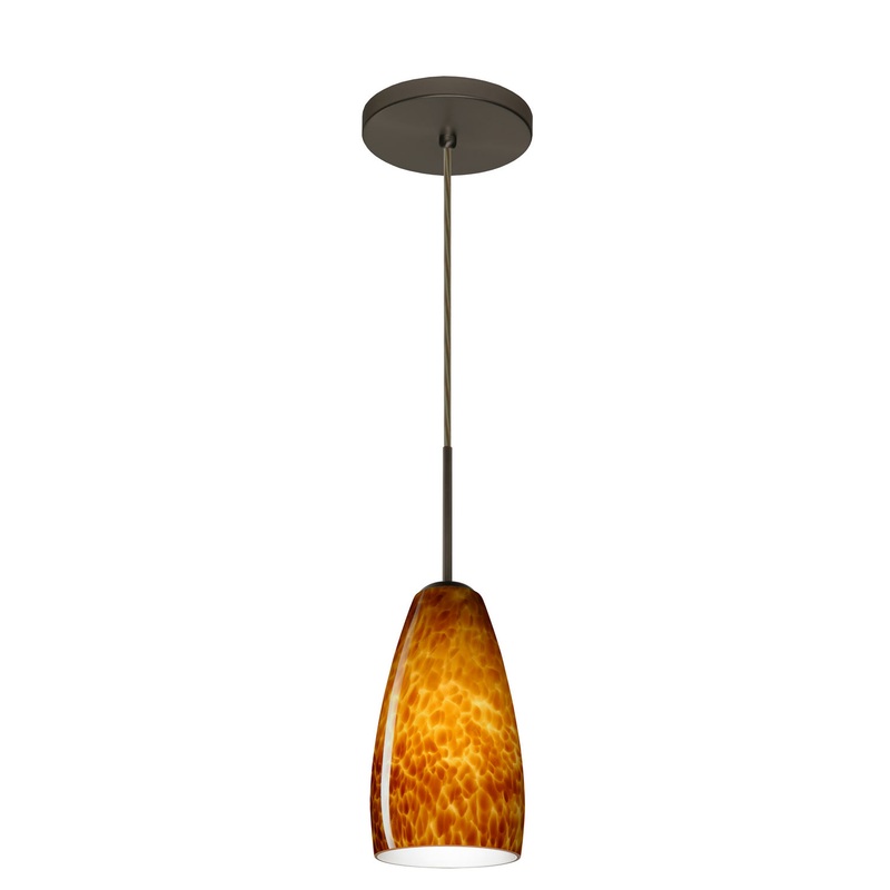 Besa 1BT-150918-LED-BR Chrissy One Light Pendant Bronze