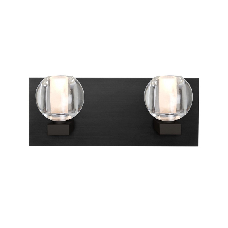 Besa 2WF-BOCACL-LED-BK Besa Boca 3 Vanity LED Wall Sconce Black