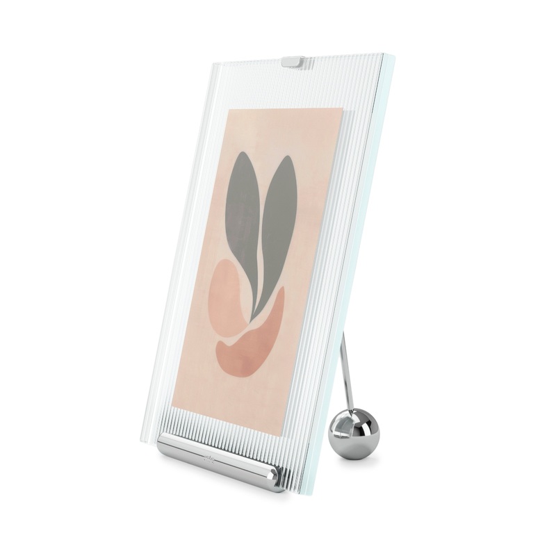 Flute Picture Frame Chrome