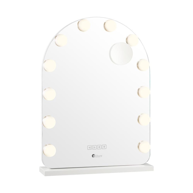 LED Arched Makeup Mirror Bluetooth 61x43cm
