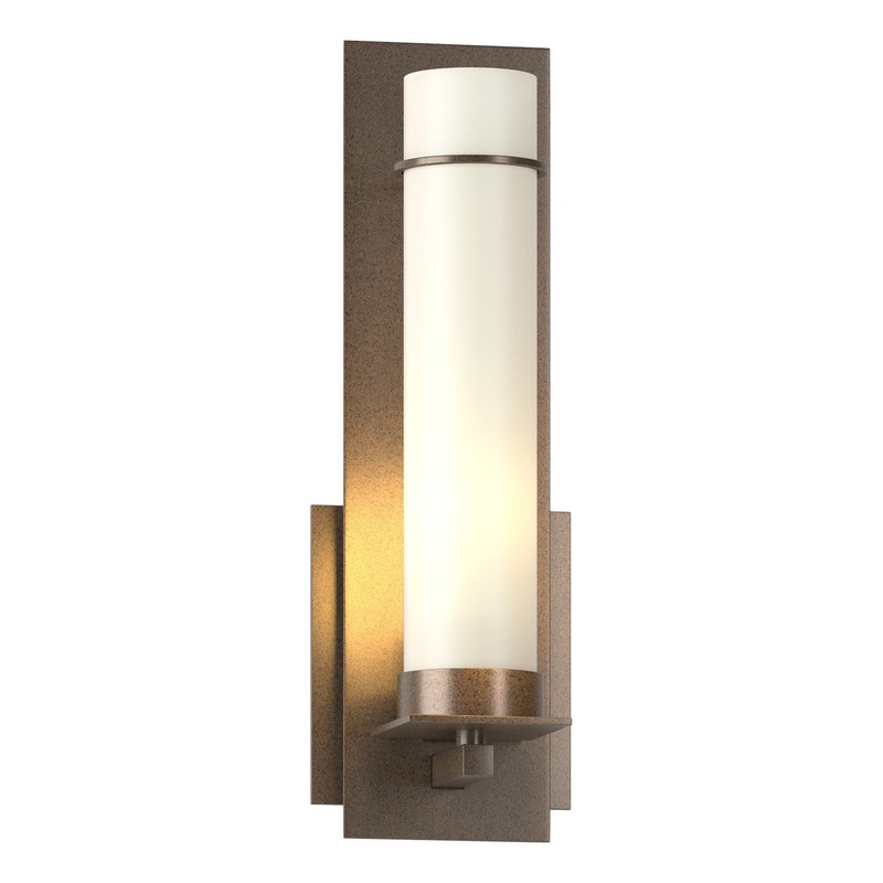New Town Sconce Bronze Opal Glass (GG)