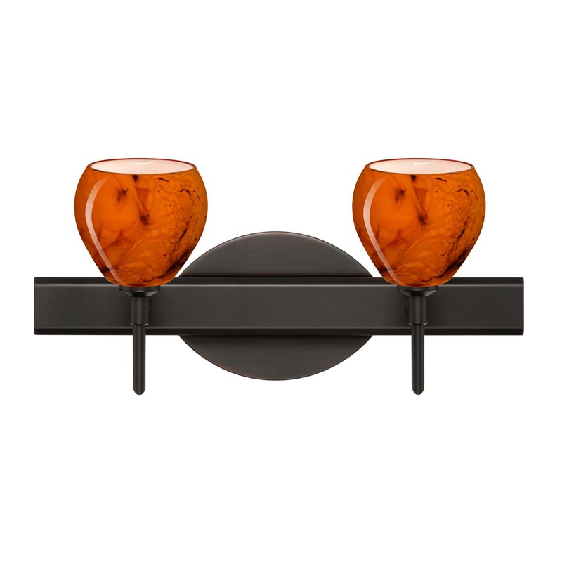 Two Light Wall Sconce from the Tay Tay Collection in Bronze Finish by Besa