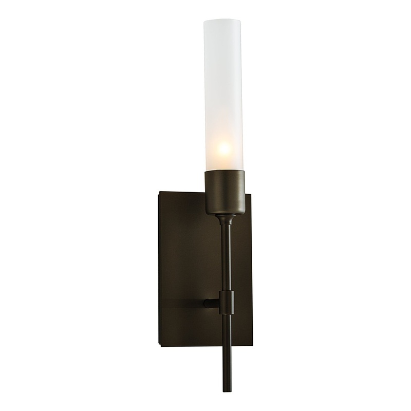 Vela Sconce Bronze Frosted Glass (FD)