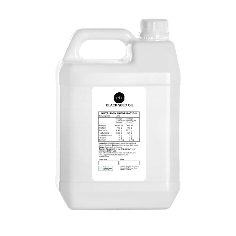 5L Pure Black Seed Oil – 100% Ethiopian Nigella Sativa Cumin Cold Pressed