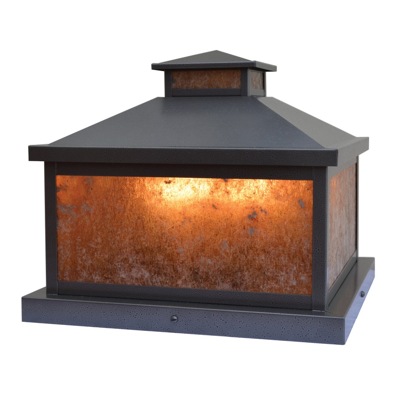 Arroyo CAC-13AM-S Canterbury Four Light Column Mount Slate