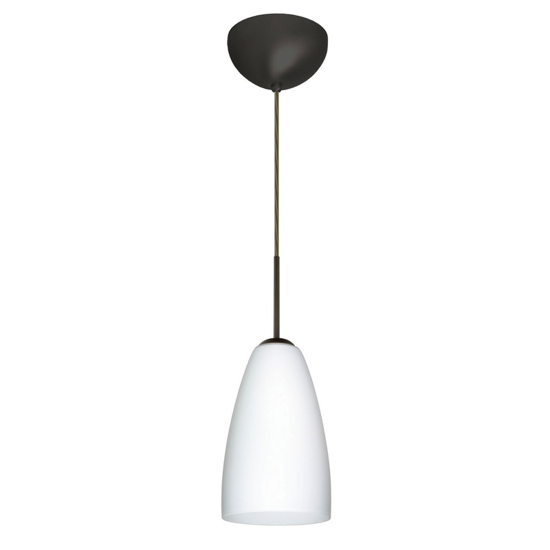Besa 1JC-151107-BR Riva One Light Pendant Bronze