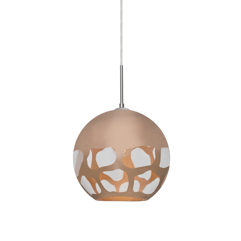 Besa 1JT-ROCKYCP-SN Rocky One Light Pendant Satin Nickel