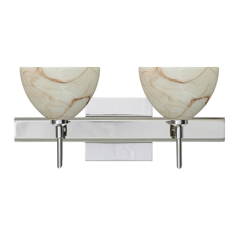 Besa 2SW-467983-CR-SQ Brella Two Light Wall Sconce Chrome (Discontinued)