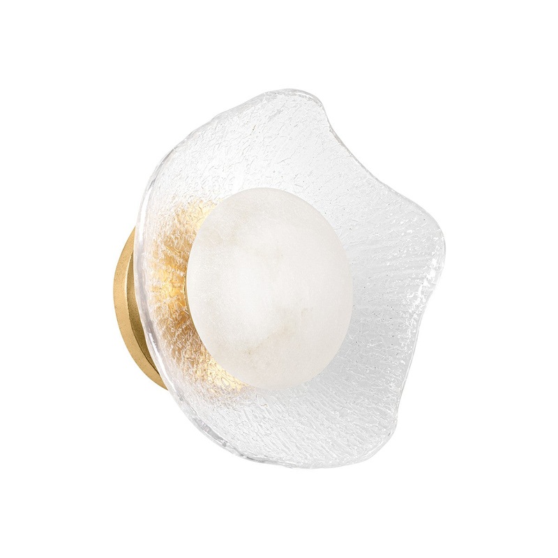 Corbett Lighting 485-01-VGL Almandine LED Wall Sconce Vintage Gold Leaf