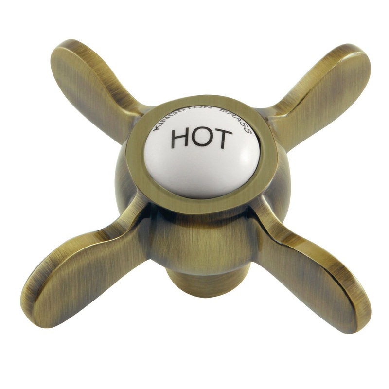 Essex KSH113ABH Hot Metal Cross Handle, Antique Brass