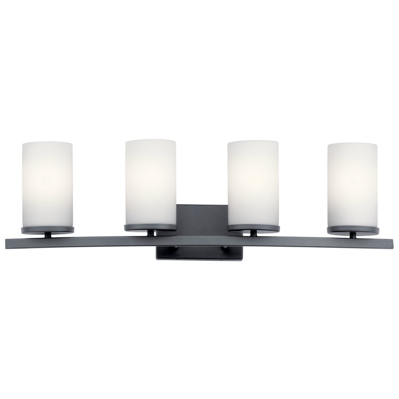 Kichler 45498BK Four Light Bath, Black