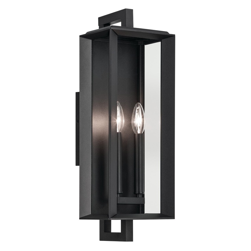 Kichler 59132BKT Two Light Outdoor Wall Mount, Textured Black