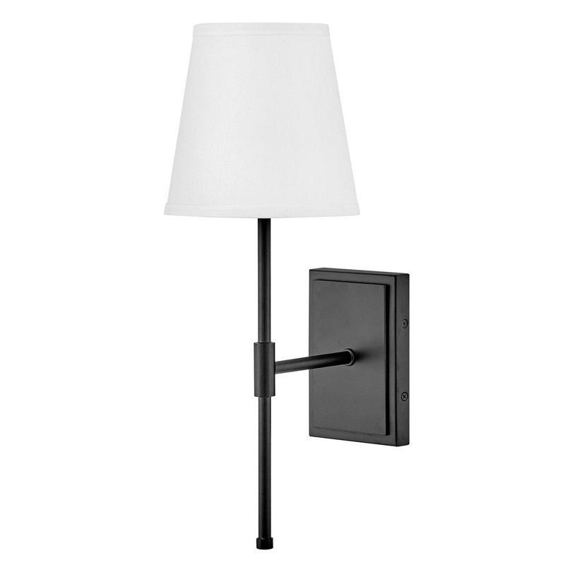 LED Wall Sconce from the Beale Collection in Black Finish by Lark