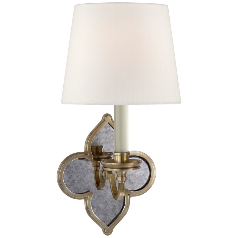 One Light Wall Sconce from the Lana Collection in Natural Brass Finish by Visual Comfort Signature