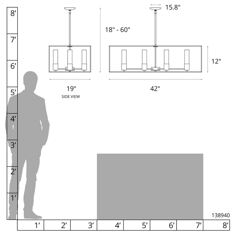 Portico Pendant Ink Dark Smoke Opal Glass (GG)