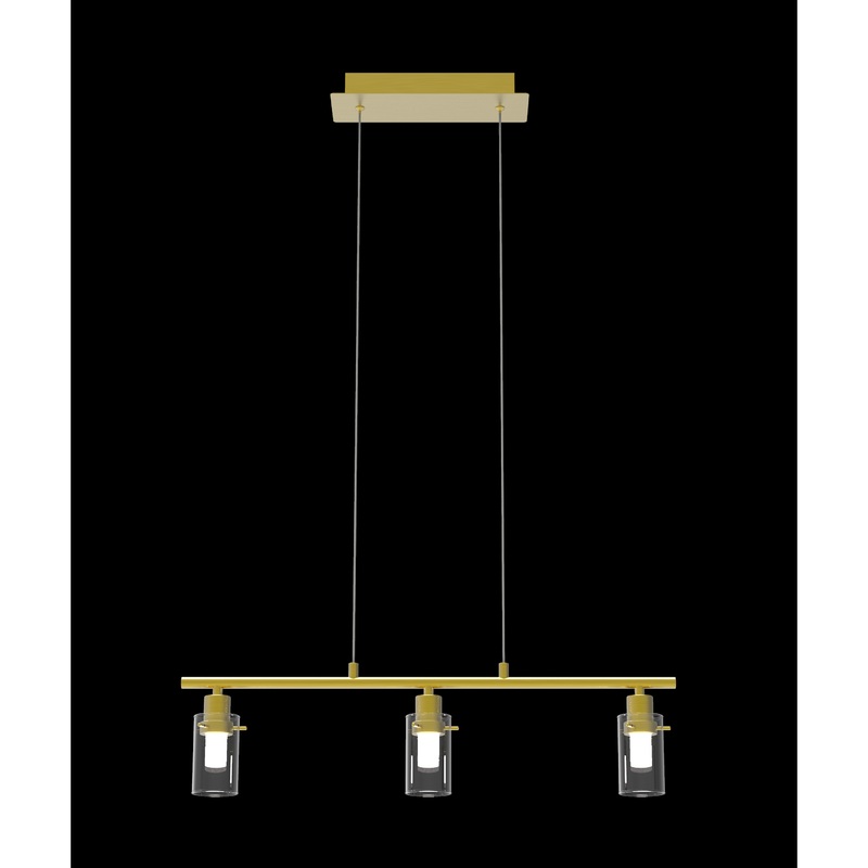 Simple LED Pendant Satin Gold