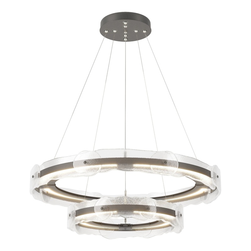 Solstice LED Tiered Pendant Natural Iron